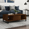 vidaXL - Salontafel - 104x60x35 - cm - bewerkt - hout - bruineiken