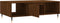 vidaXL - Salontafel - 104x60x35 - cm - bewerkt - hout - bruineiken