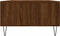 vidaXL - Salontafel - 104x60x35 - cm - bewerkt - hout - bruineiken