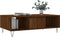 vidaXL - Salontafel - 104x60x35 - cm - bewerkt - hout - bruineiken