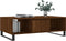 vidaXL - Salontafel - 104x60x35 - cm - bewerkt - hout - bruineiken