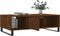 vidaXL - Salontafel - 104x60x35 - cm - bewerkt - hout - bruineiken