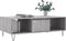vidaXL - Salontafel - 104x60x35 - cm - bewerkt - hout - grijs - sonoma
