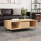 vidaXL - Salontafel - 104x60x35 - cm - bewerkt - hout - sonoma - eikenkleurig