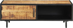 vidaXL - Salontafel - 105x50x35 - cm - ruw - mangohout