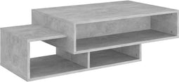 vidaXL - Salontafel - 105x55x32 - cm - bewerkt - hout - betongrijs