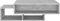 vidaXL - Salontafel - 105x55x32 - cm - bewerkt - hout - betongrijs