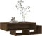 vidaXL - Salontafel - 105x55x32 - cm - bewerkt - hout - bruin - eikenkleur