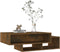 vidaXL - Salontafel - 105x55x32 - cm - bewerkt - hout - gerookt - eikenkleurig