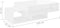 vidaXL - Salontafel - 105x55x32 - cm - bewerkt - hout - hoogglans - wit