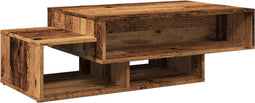 vidaXL - Salontafel - 105x55x32 - cm - bewerkt - hout - oud - houtkleurig
