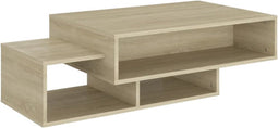 vidaXL - Salontafel - 105x55x32 - cm - bewerkt - hout - sonoma - eikenkleurig
