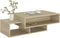 vidaXL - Salontafel - 105x55x32 - cm - bewerkt - hout - sonoma - eikenkleurig