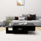 vidaXL - Salontafel - 105x55x32 - cm - bewerkt - hout - zwart