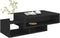vidaXL - Salontafel - 105x55x32 - cm - bewerkt - hout - zwart