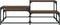 vidaXL - Salontafel - 107x107x40 - cm - bewerkt - hout - bruin - eikenkleur