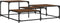 vidaXL - Salontafel - 107x107x40 - cm - bewerkt - hout - bruin - eikenkleur