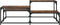 vidaXL - Salontafel - 107x107x40 - cm - bewerkt - hout - gerookt - eikenkleurig