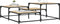 vidaXL - Salontafel - 107x107x40 - cm - bewerkt - hout - sonoma - eikenkleurig