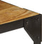 vidaXL - Salontafel - 110 - cm - massief - ruw - mangohout - en - staal