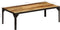 vidaXL - Salontafel - 110 - cm - massief - ruw - mangohout - en - staal