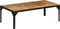vidaXL - Salontafel - 110 - cm - massief - ruw - mangohout - en - staal