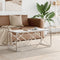 vidaXL - Salontafel - 110x45x45 - cm - roestvrij - staal - en - glas