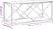 vidaXL - Salontafel - 110x45x45 - cm - roestvrij - staal - en - glas