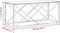 vidaXL - Salontafel - 110x45x45 - cm - roestvrij - staal - en - glas