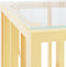 vidaXL - Salontafel - 110x45x45 - cm - roestvrij - staal - en - glas