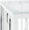 vidaXL - Salontafel - 110x45x45 - cm - roestvrij - staal - en - glas