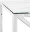 vidaXL - Salontafel - 110x45x45 - cm - roestvrij - staal - en - glas