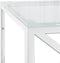 vidaXL - Salontafel - 110x45x45 - cm - roestvrij - staal - en - glas