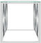 vidaXL - Salontafel - 110x45x45 - cm - roestvrij - staal - en - glas