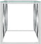 vidaXL - Salontafel - 110x45x45 - cm - roestvrij - staal - en - glas