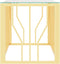 vidaXL - Salontafel - 110x45x45 - cm - roestvrij - staal - en - glas