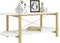vidaXL - Salontafel - 110x48x40 - cm - bewerkt - hout - wit