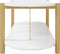 vidaXL - Salontafel - 110x48x40 - cm - bewerkt - hout - wit