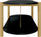 vidaXL - Salontafel - 110x48x40 - cm - bewerkt - hout - zwart