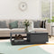 vidaXL - Salontafel - 110x50x33,5 - cm - massief - grenenhout - grijs