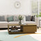 vidaXL - Salontafel - 110x50x33,5 - cm - massief - grenenhout - honingbruin