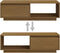 vidaXL - Salontafel - 110x50x33,5 - cm - massief - grenenhout - honingbruin