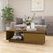 vidaXL - Salontafel - 110x50x33,5 - cm - massief - grenenhout - honingbruin