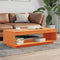 vidaXL - Salontafel - 110x50x33,5 - cm - massief - grenenhout - wasbruin
