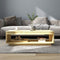 vidaXL - Salontafel - 110x50x33,5 - cm - massief - grenenhout