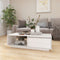 vidaXL - Salontafel - 110x50x33,5 - cm - massief - grenenhout - wit