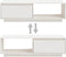 vidaXL - Salontafel - 110x50x33,5 - cm - massief - grenenhout - wit