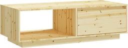 vidaXL - Salontafel - 110x50x33,5 - cm - massief - vurenhout