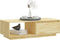 vidaXL - Salontafel - 110x50x33,5 - cm - massief - vurenhout