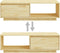 vidaXL - Salontafel - 110x50x33,5 - cm - massief - vurenhout